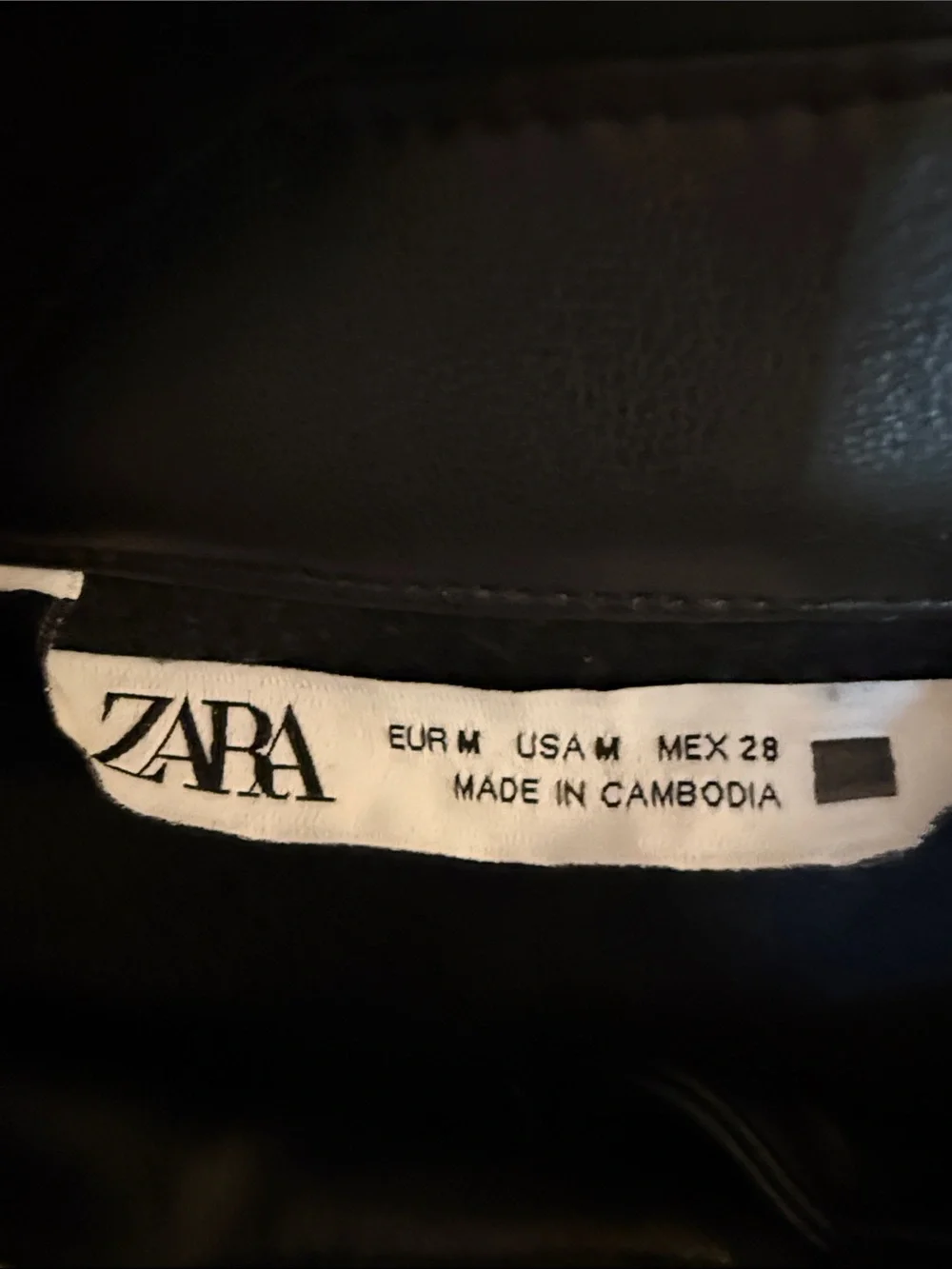 Zara structured faux